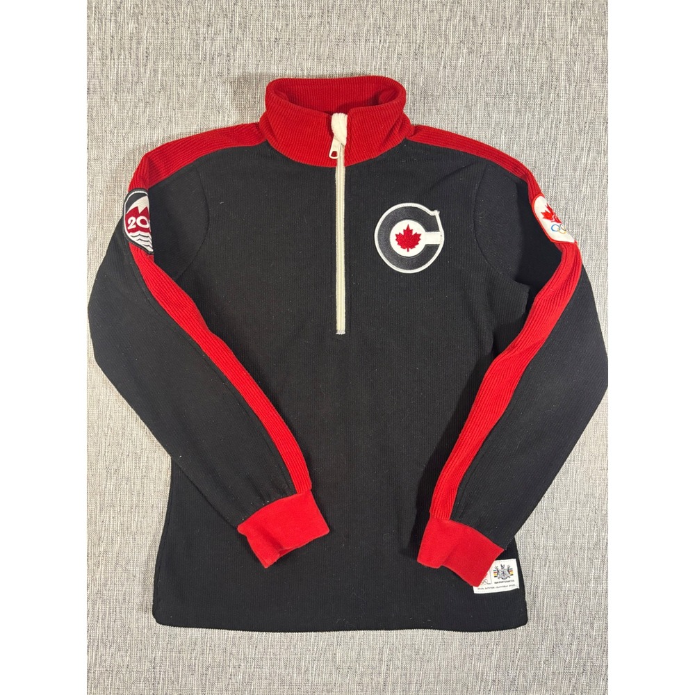 Hudsons Bay Team Canada 2010 Vancouver Olympic Games Quarter Zip Pullover 10/12